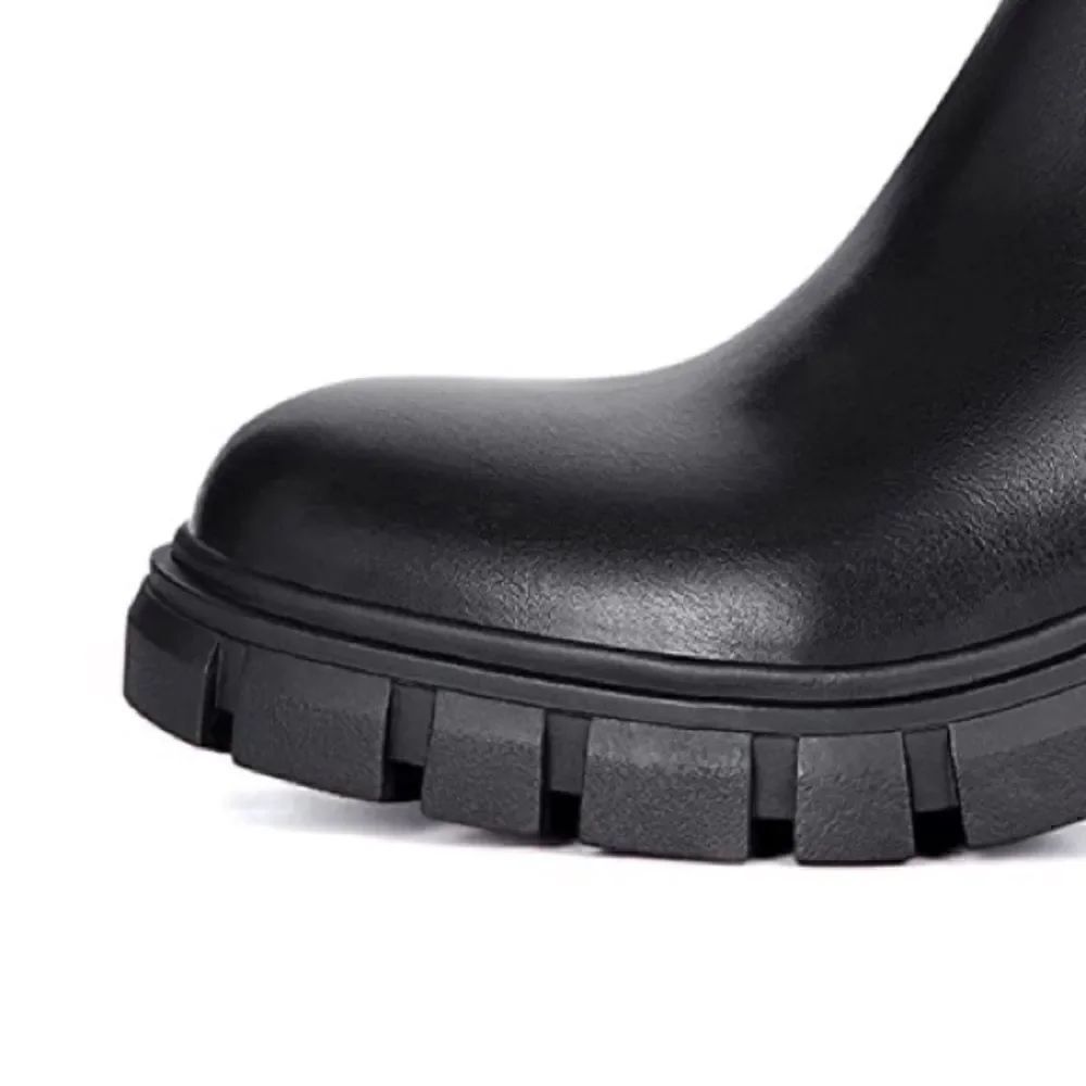 Chunky Black Boot    - Picture 4 of 5